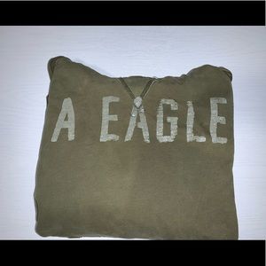 Green American eagle hoodie